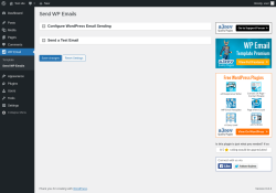 Page screenshot: WP Email → Send WP Emails