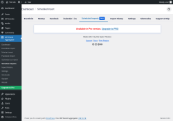 Page screenshot: WP Event Aggregator → Schedule Imports