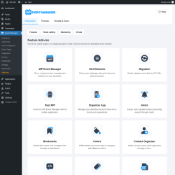 Page screenshot: Event Manager → Add-ons