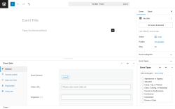 Page screenshot: Event Manager → Add Event