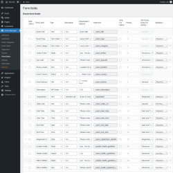 Page screenshot: Event Manager → Field Editor