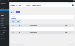 Page screenshot: Eventin → Speakers
