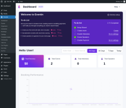 Page screenshot: Eventin