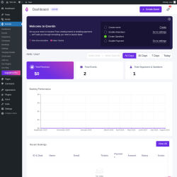 Page screenshot: Eventin