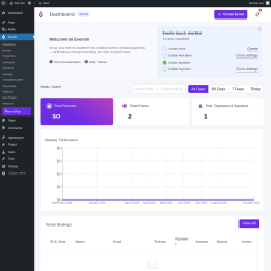 Page screenshot: Eventin