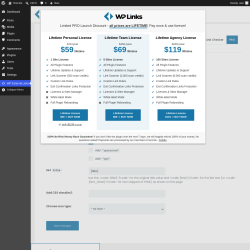Page screenshot: WP External Links