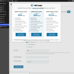 Page screenshot: WP External Links