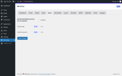 Page screenshot: WP EXtra → Users