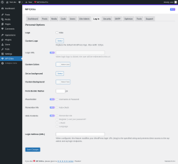 Page screenshot: WP EXtra → Log in