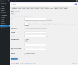 Page screenshot: WP EXtra → SMTP