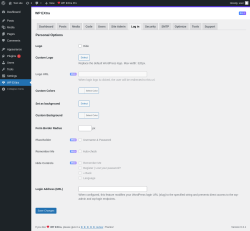 Page screenshot: WP EXtra → Log in