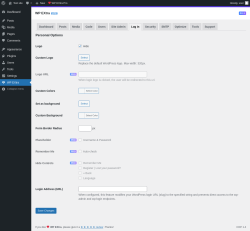 Page screenshot: WP EXtra → Log in