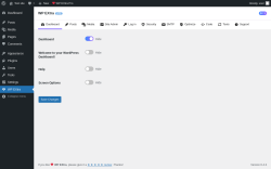 Page screenshot: WP EXtra ‹ Test site — WordPress
