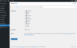 Page screenshot: WP EXtra ‹ Test site — WordPress