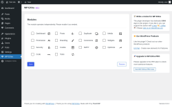 Page screenshot: WP EXtra