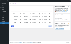Page screenshot: WP EXtra