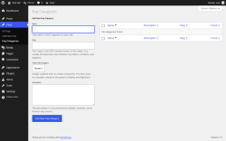 Page screenshot: Faq Categories &rarr; Faqs