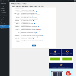 Page screenshot: WP Fastest Cache