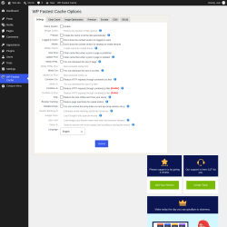 Page screenshot: WP Fastest Cache
