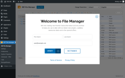 Page screenshot: WP File Manager