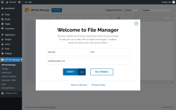 Page screenshot: WP File Manager