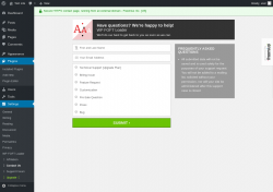 Page screenshot: Settings &rarr; Contact Us