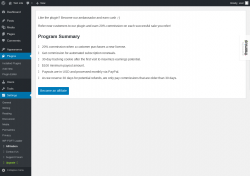 Page screenshot: Settings &rarr; Affiliation