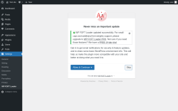 Page screenshot: WP FOFT Loader Settings &lsaquo; Test site &mdash; WordPress