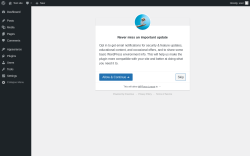 Page screenshot: ‹ Test site — WordPress