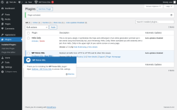Page screenshot: Plugins ‹ Test site — WordPress