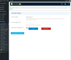 Page screenshot: WP MAPS &rarr; Add Marker Category