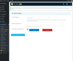 Page screenshot: WP MAPS &rarr; Add Marker Category