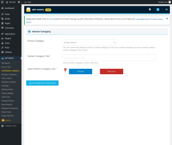 Page screenshot: WP MAPS &rarr; Add Marker Category