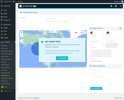 Page screenshot: WP MAPS &rarr; Map Drawing