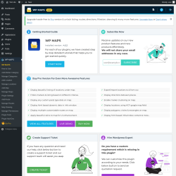 Page screenshot: WP MAPS