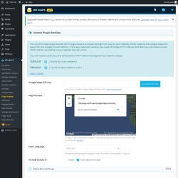 Page screenshot: WP MAPS &rarr; Plugin Settings