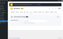Page screenshot: WP MAPS → Map Drawing