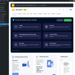 Page screenshot: WP MAPS
