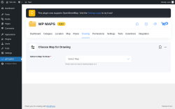 Page screenshot: WP MAPS &rarr; Map Drawing