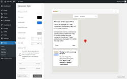 Page screenshot: Maps &rarr; Styling