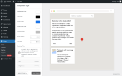 Page screenshot: Maps &rarr; Styling