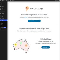 Page screenshot: Maps &rarr; Premium 