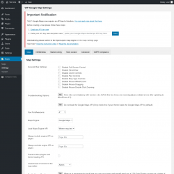 Page screenshot: Maps → Settings