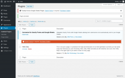 Page screenshot: Plugins &lsaquo; Test site &mdash; WordPress