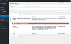 Page screenshot: Plugins &lsaquo; Test site &mdash; WordPress
