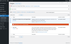 Page screenshot: Plugins &lsaquo; Test site &mdash; WordPress