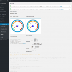 Page screenshot: Hosting Check → sysinfo