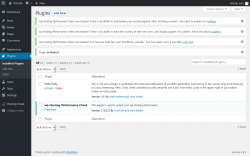 Page screenshot: Plugins ‹ Test site — WordPress