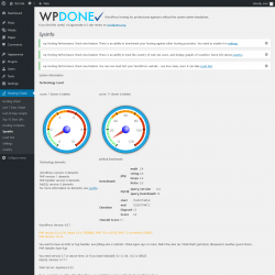 Page screenshot: Hosting Check → Sysinfo
