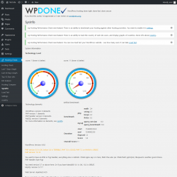 Page screenshot: Hosting Check → Sysinfo